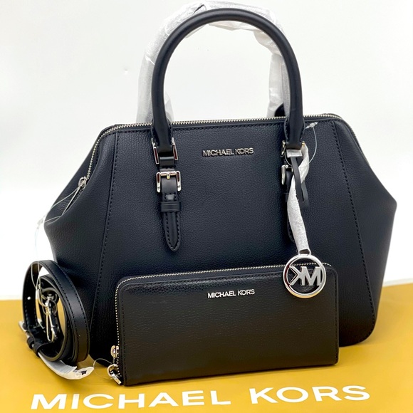 Michael Kors Handbags - Michael Kors Charlotte Satchel & Double Zi…